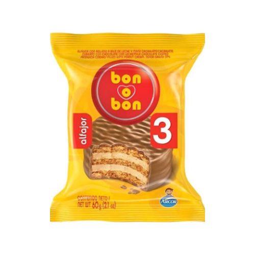 Alfajor BON o BON Negro Triple (B x 21u.)